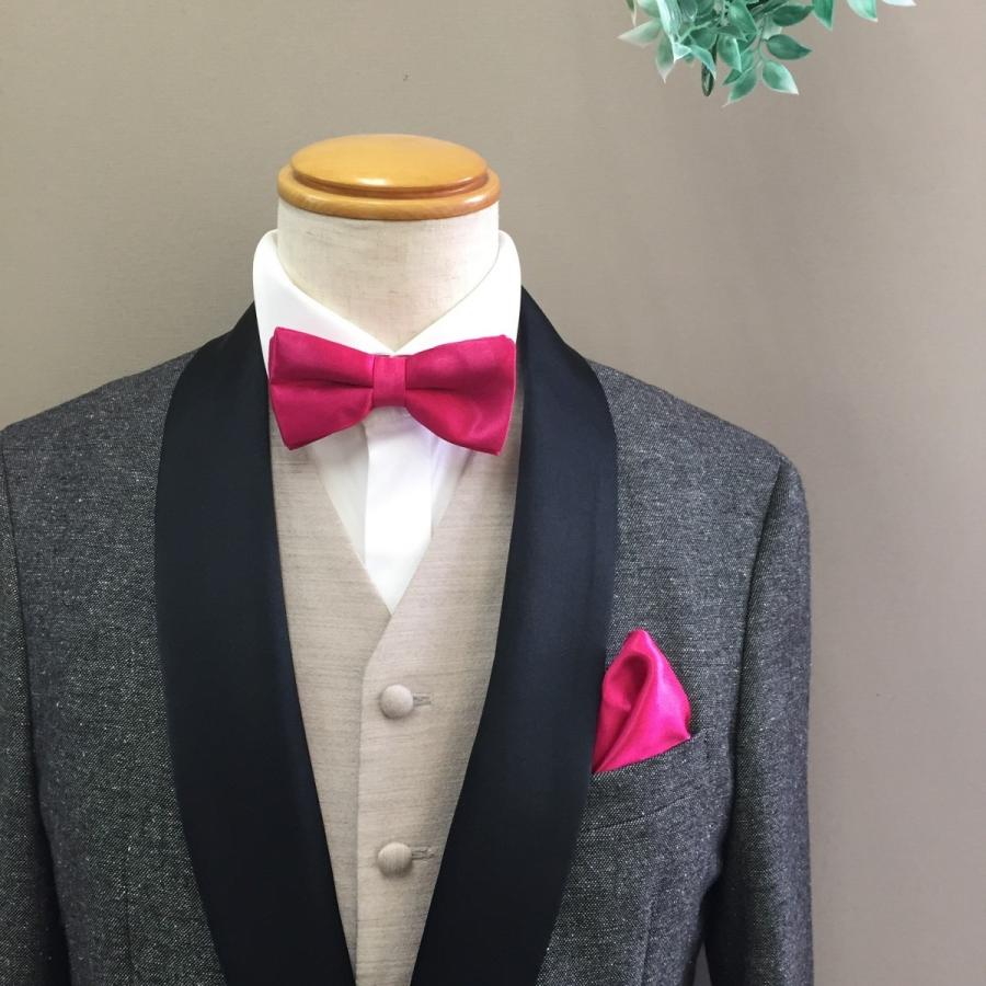 チェリーピンク 職人が作った 蝶ネクタイ チーフ 2点セット 日本製 パーティー 結婚式 二次会 新郎 お呼ばれ メンズネクタイ 正装 ルチアクローゼット Yahoo Shop 通販 Yahoo ショッピング