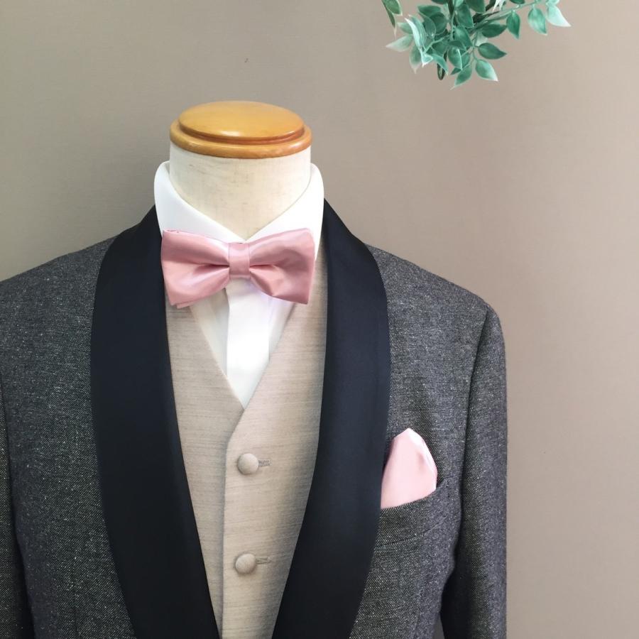 ピンク 職人が作った 蝶ネクタイ チーフ 2点セット 日本製 パーティー 結婚式 二次会 新郎 お呼ばれ メンズネクタイ 正装 ルチアクローゼット Yahoo Shop 通販 Yahoo ショッピング