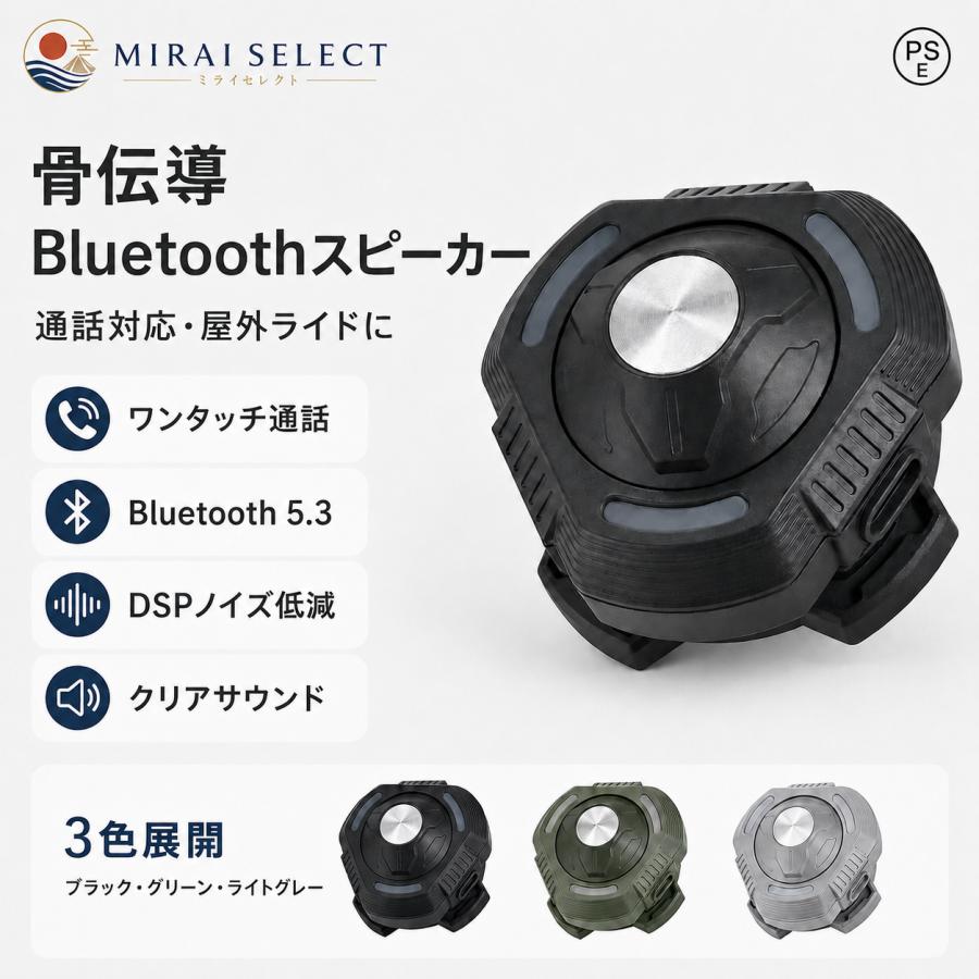 バイクヘルメットスピーカー 骨伝導 ヘルメット イヤホン Bluetooth