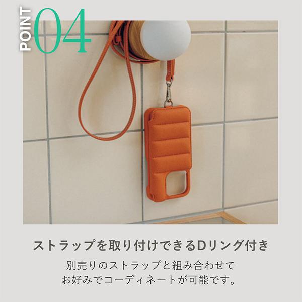 【新品未使用】DEMIU パールカラー 手帳型ケース ストラップ付き デミュウ DEMIU スマホケース アイフォンケース BALLON バロン
