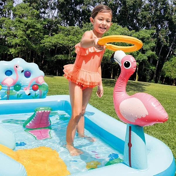 プール ビニールプール インテックス Intex ジャングルアドベンチャー プレイセンター 244 × 198 × 71cm 57161NP 滑り台 ボール付き_4