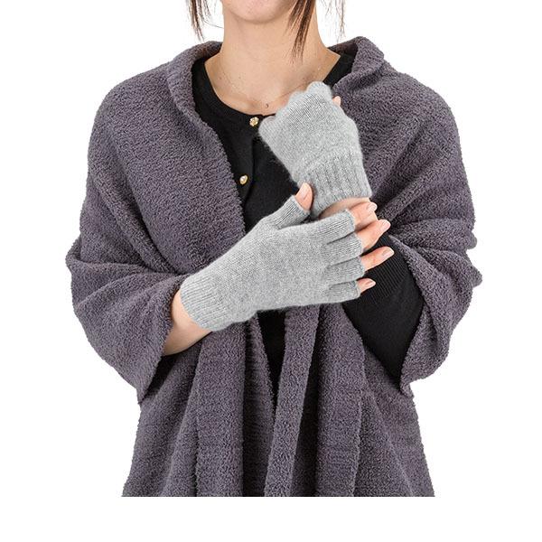 Johnstons カシミヤ フィン ガーレスグローブ 手袋 指なし ジョンストンズ カシミア フィンガーレスグローブ