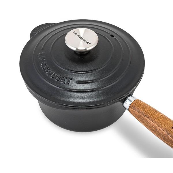 【新品】LE CREUSET　ソースパン　ブラックオニキス　21cm LE CREUSET新品シグニチャー ソースパン 18cm ブラックツマミ