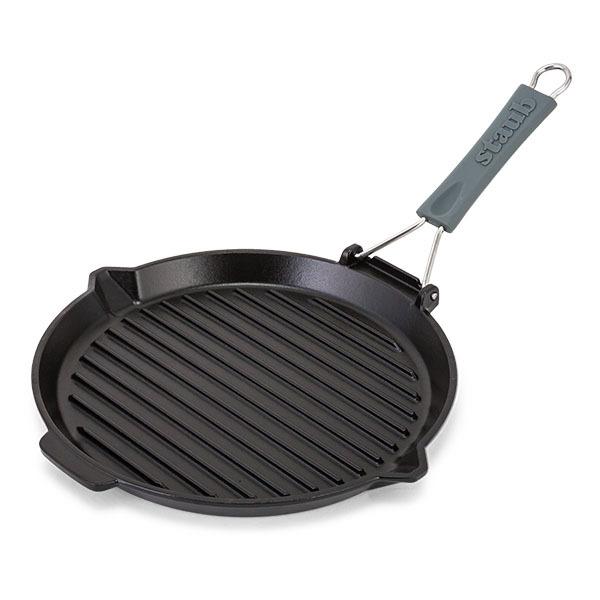 【並行輸入品】 Staub（ストウブ） 27cm ラウンドグリルパン 【未使用】Staub グリルパン グリルラウンド 27cm 調理器具