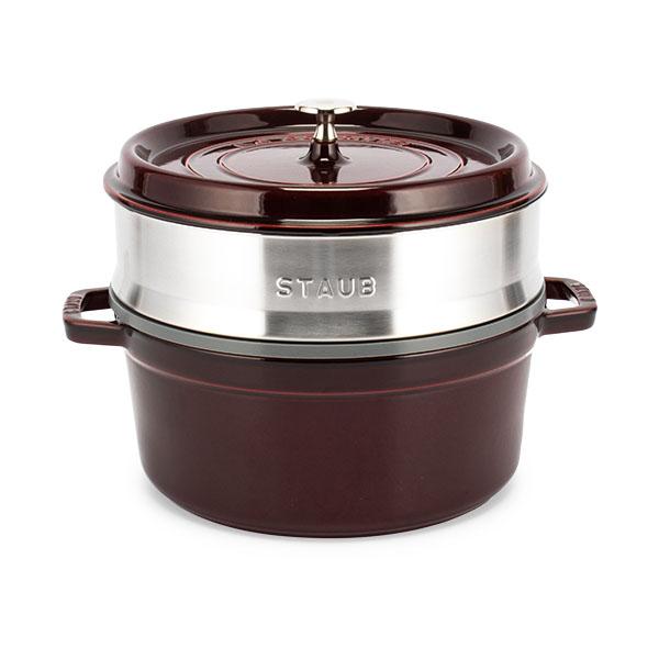 Staub ストウブ 鍋 ココットラウンド / スチーマーセット Staub ストウブ 鍋 ココットラウンド / スチーマーセット