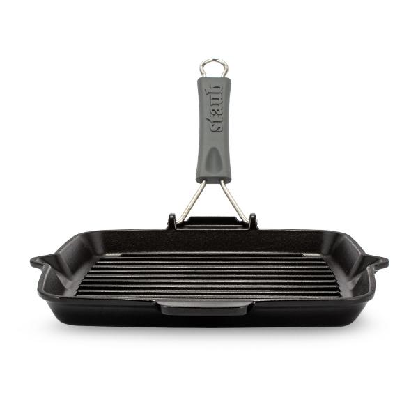 ストウブ Staub スクエアグリル パン Square Grill Pan 24cm 1202123 ブラック｜lucida-gulliver｜03