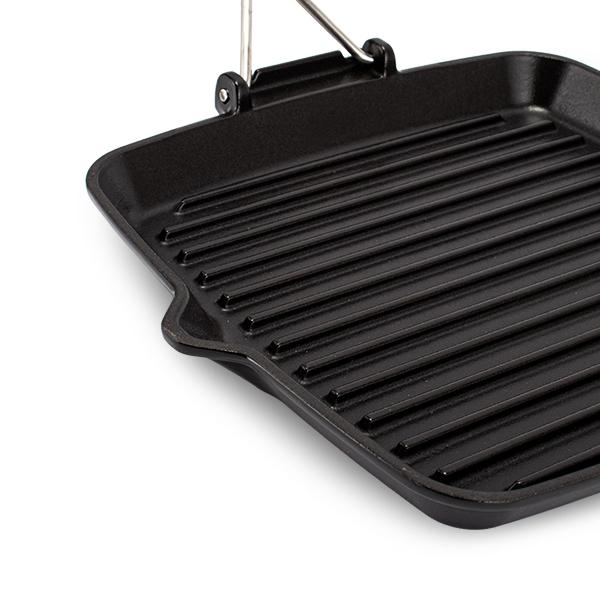 ストウブ Staub スクエアグリル パン Square Grill Pan 24cm 1202123 ブラック｜lucida-gulliver｜07