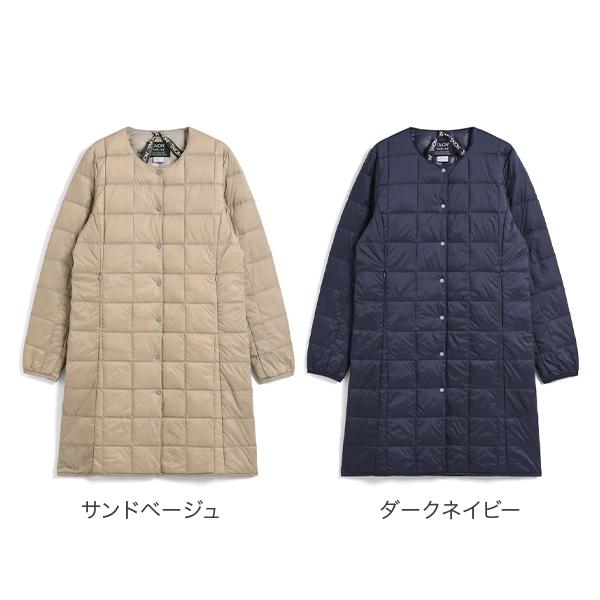 TAION（タイオン） ベーシック クルーネックボタン ロングダウン 