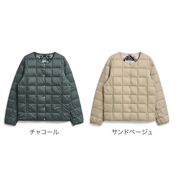 TAION（タイオン） ベーシック クルーネックボタン インナーダウン