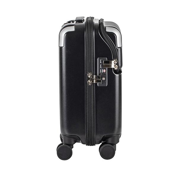 《美品》 TRAVELIST キャリーケース ブラック 23L TRAVELIST スーツケース レスト SSサイズ 23L 機内持ち込み フロント