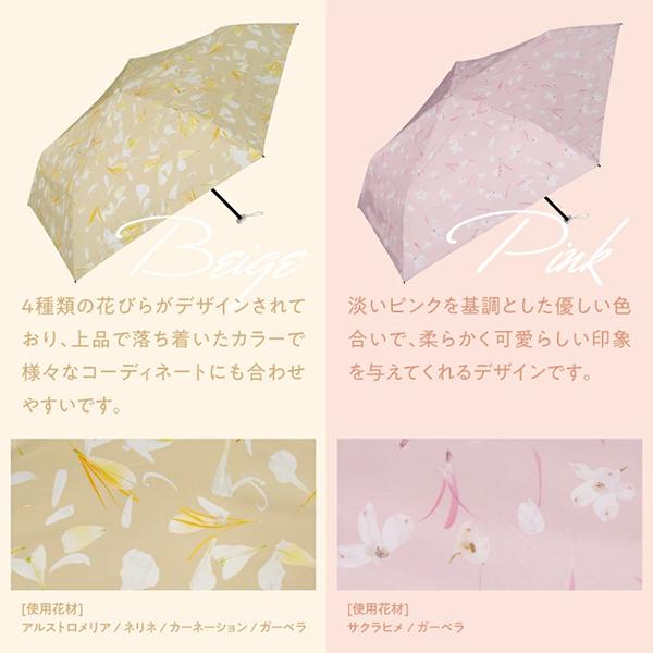 Wpc. 折りたたみ日傘 雨傘 plantica×Wpc. 遮光軽量フラワープリント