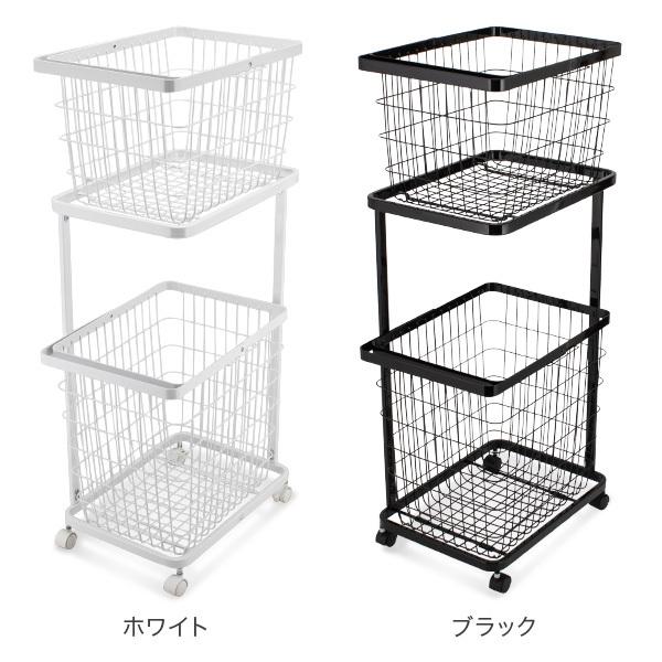 山崎実業 在庫限り TOWER タワー ランドリーワゴン＋バスケット 3点