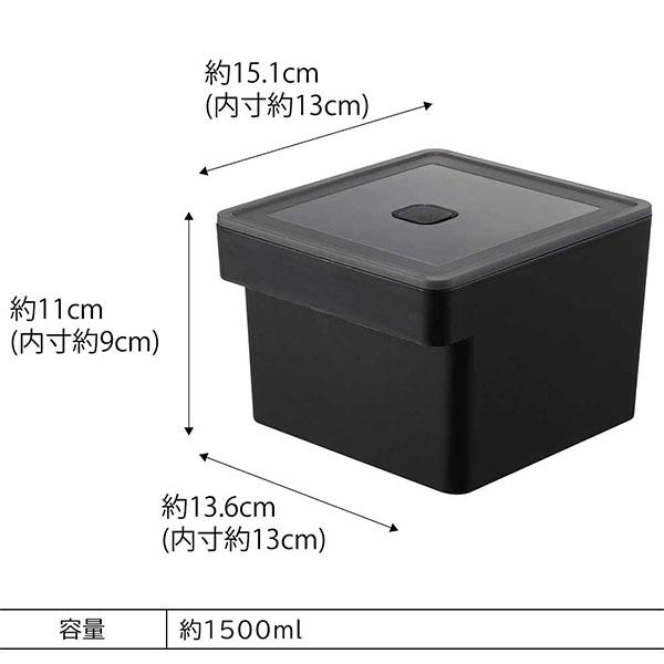 袋ごと 直入れ 冷凍 食洗機 電子レンジ対応 保存容器 密閉容器 作り置き 取っ手付き シンプル タワーシリーズ yamazaki｜lucida-gulliver｜12