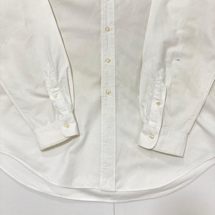 POLO RALPH LAUREN ラルフローレン 長袖シャツ 古着 無地 白 POLO RALPH LAUREN ラルフローレン 長袖シャツ 古着 無地 白