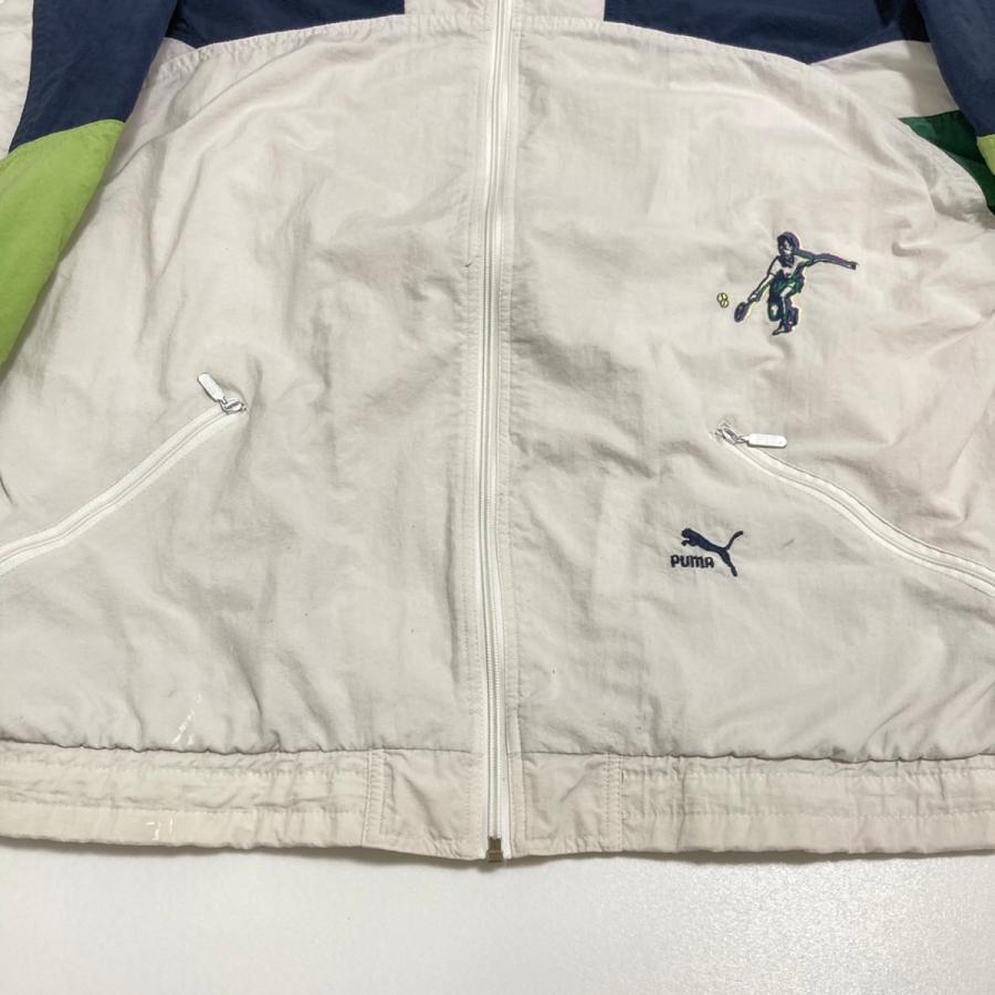 PUMA グリーン サテンジャケット Lサイズ PUMA グリーン サテンジャケット Lサイズ