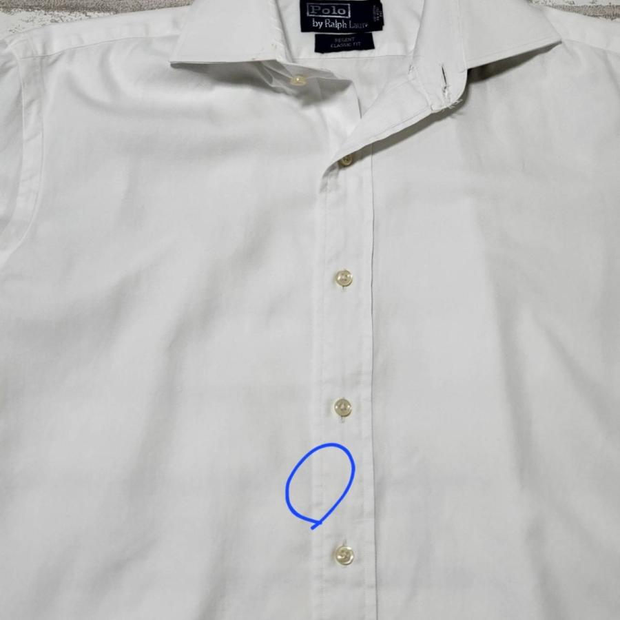 POLO RALPH LAUREN ラルフローレン 長袖シャツ 古着 白シャツ 15 POLO RALPH LAUREN ラルフローレン 長袖シャツ 古着 白シャツ 15