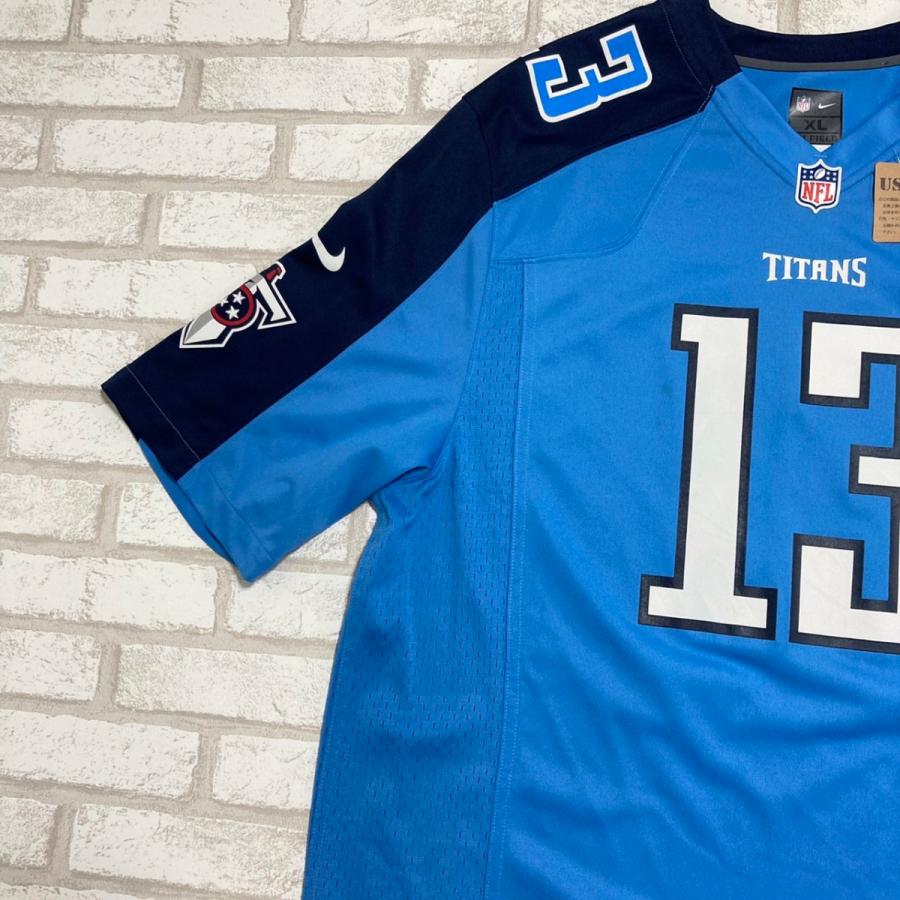 NIKE×NFLタイタンズ 水色×紺 L アメフトゲームシャツ ユニフォーム. NIKE×NFLタイタンズ 水色×紺 L アメフトゲームシャツ