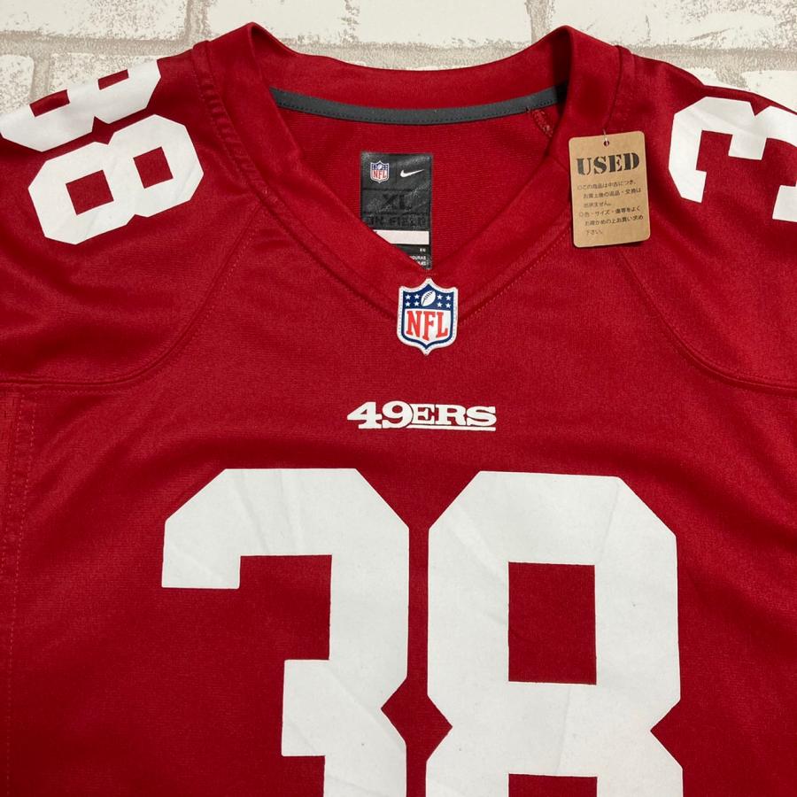 NBA/NFL/NHL/MLB 【古着】NFL・NIKE レッド半袖ナンバーロゴゲーム