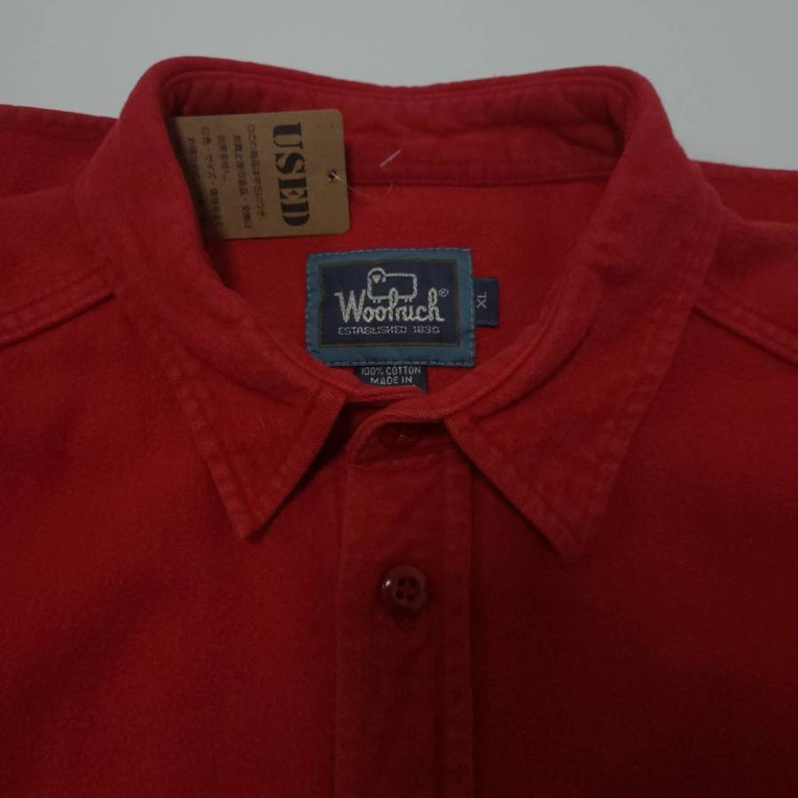 【古着】WOOLRICH(ウールリッチ)　シャモアクロスシャツ　XLサイズ　アメカジ　赤　レッド | WOOLRICH | 04