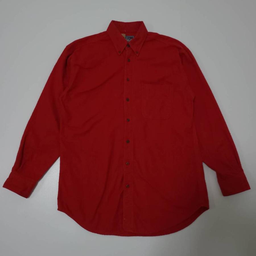 ウールリッチ WOOLRICH 80s シャモアクロス ワークシャツ USA製 80's Woolrich シャモアクロスシャツ 単色マスタード 実寸(M位