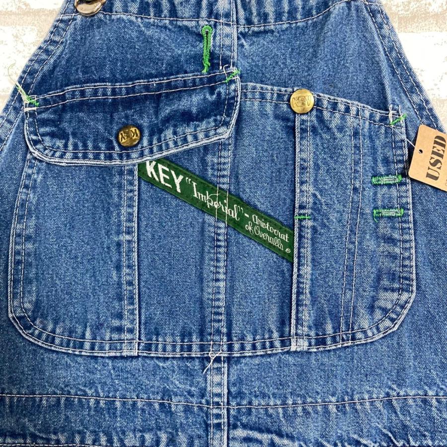 古着】KEY デニム オーバーオール W40 L32 USA製 海外古着 カジュアル