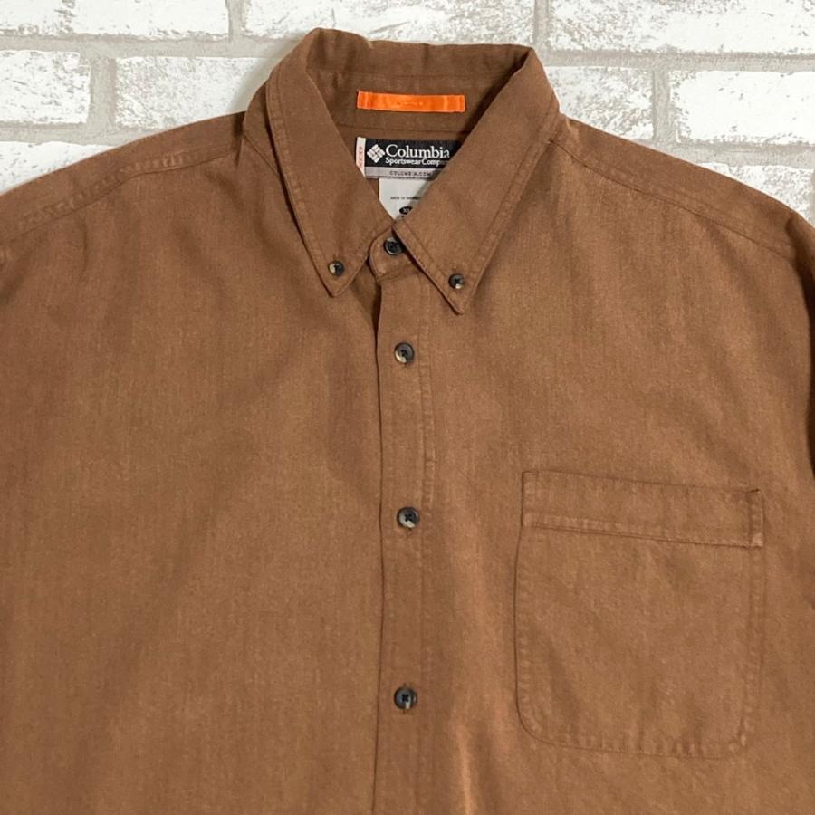 70244CLEVER長袖シャツ茶色サイズL