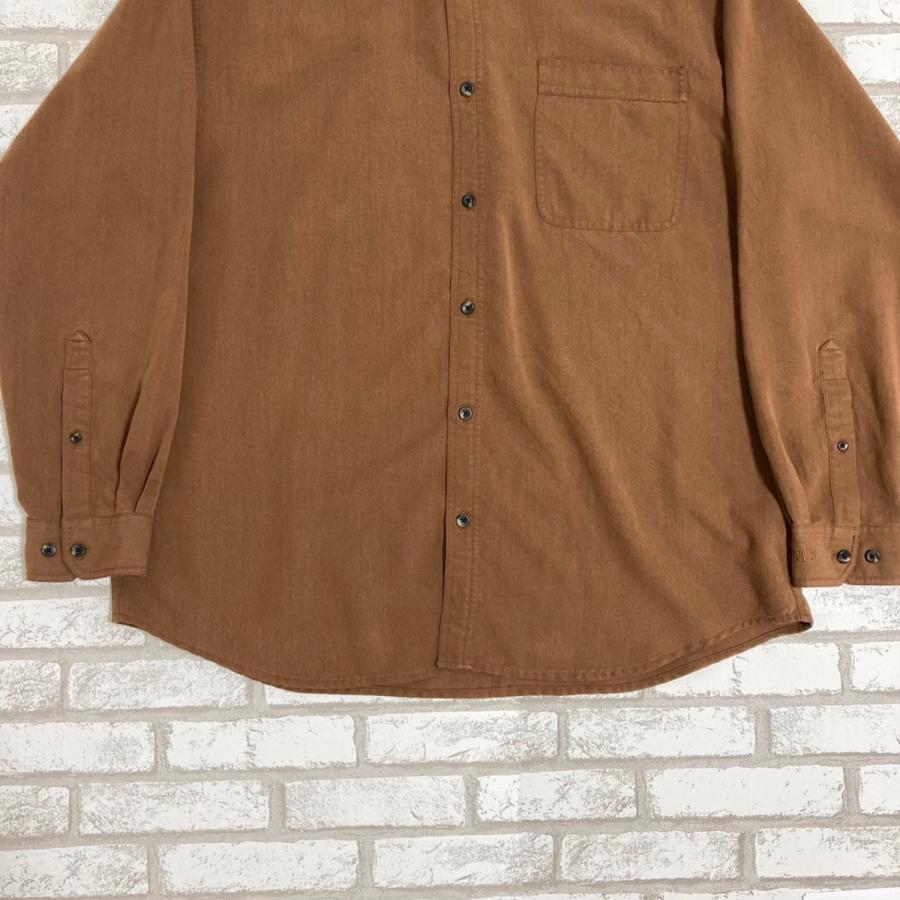 Columbia（コロンビア） 古着 長袖シャツ 無地シャツ ブラウン 茶色