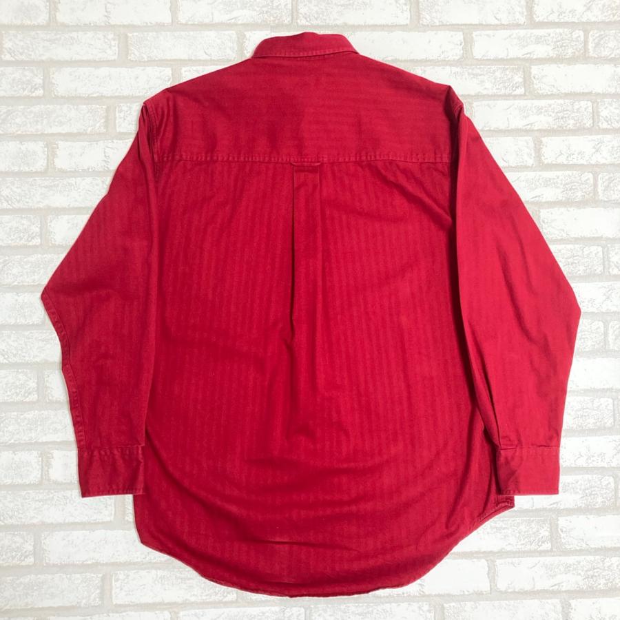 CHAPS（チャップス） ラルフローレン 長袖シャツ 古着 赤 レッド S