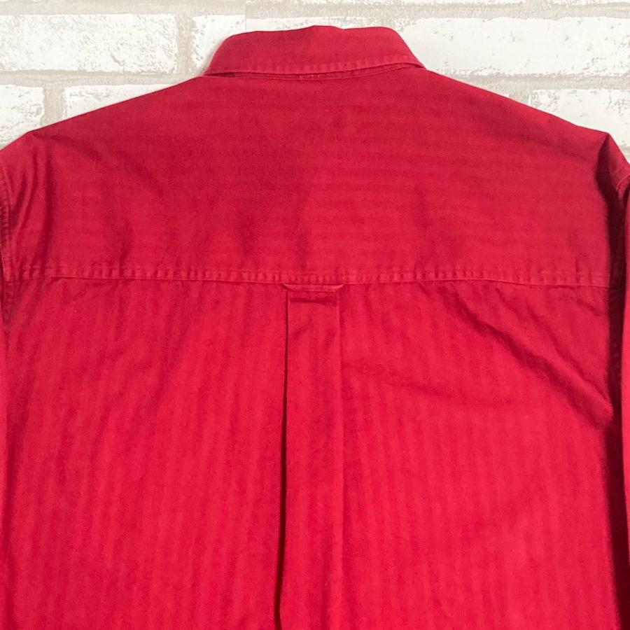 CHAPS（チャップス） ラルフローレン 長袖シャツ 古着 赤 レッド S