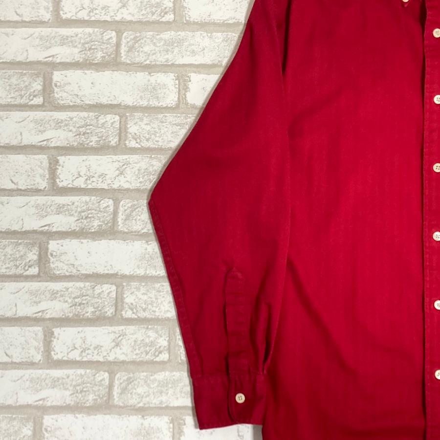 CHAPS（チャップス） ラルフローレン 長袖シャツ 古着 赤 レッド S