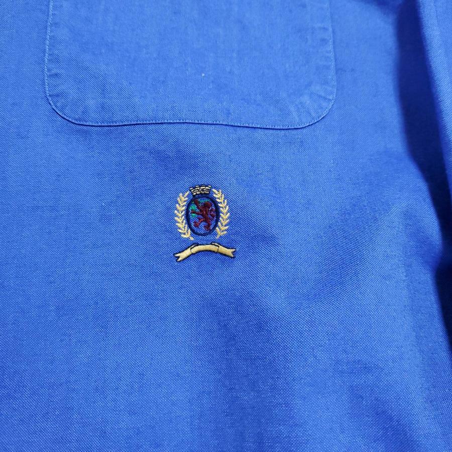 TOMMY HILFIGER 長袖シャツ トミーヒルフィガー 古着 青 17 1/2