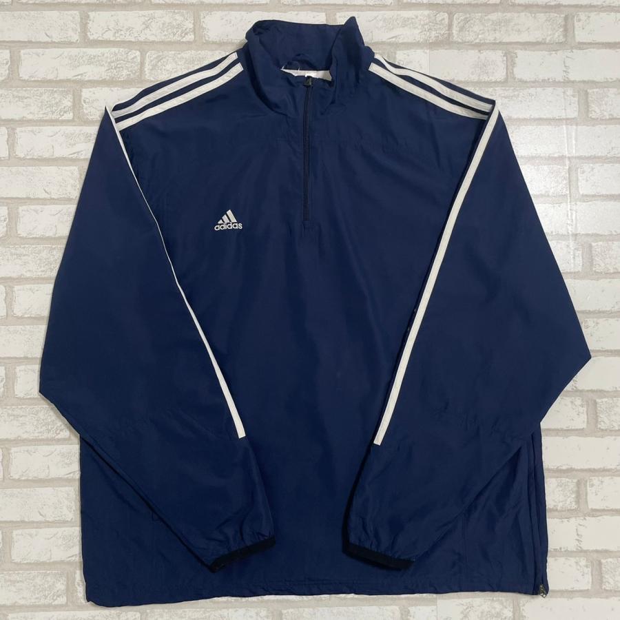 adidas 【古着】adidas(アディダス) ハーフジッププルオーバー adidas 【古着】adidas(アディダス) ハーフジッププルオーバー