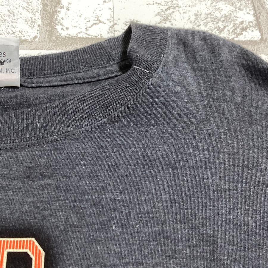 ハーレーダビッドソン ロンT Tシャツ 古着 長袖 グレー HARLEY