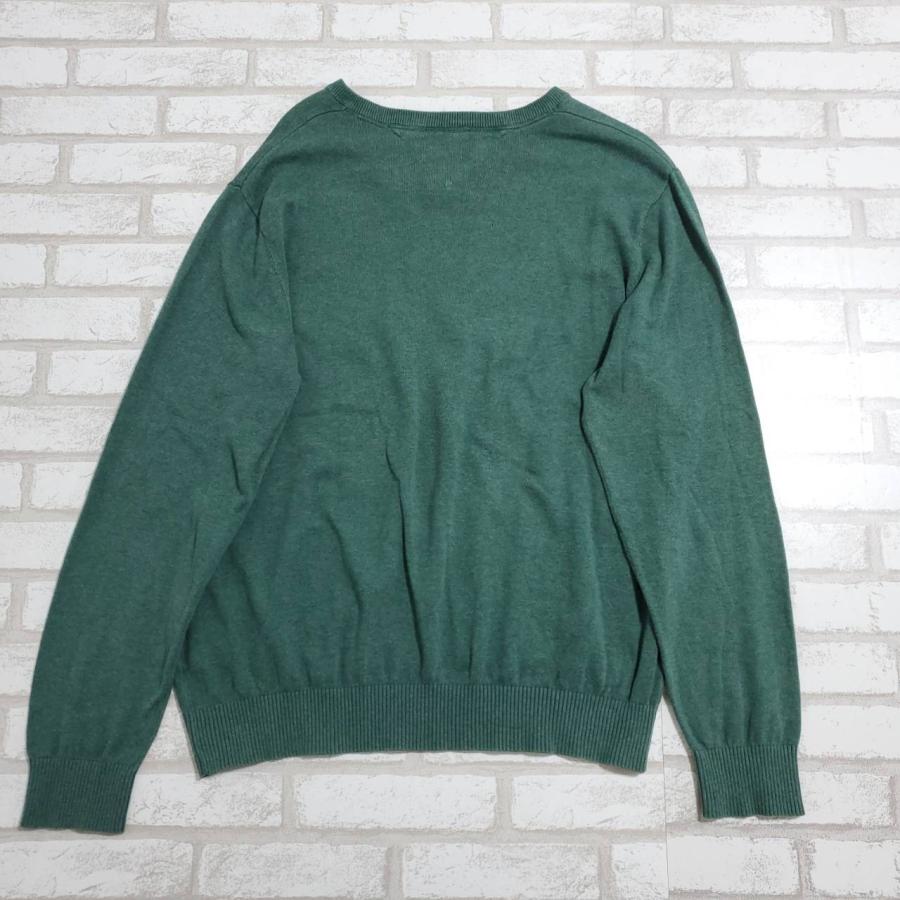 TOMMY HILFIGER ニットセーター トミーヒルフィガー 古着 緑 TOMMY HILFIGER ニットセーター トミーヒルフィガー 古着 緑