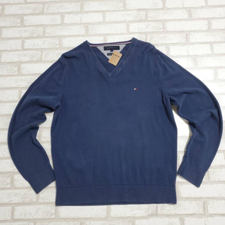 TOMMY HILFIGER（トミー・ヒルフィガー） ニットセーター 古着 紺 