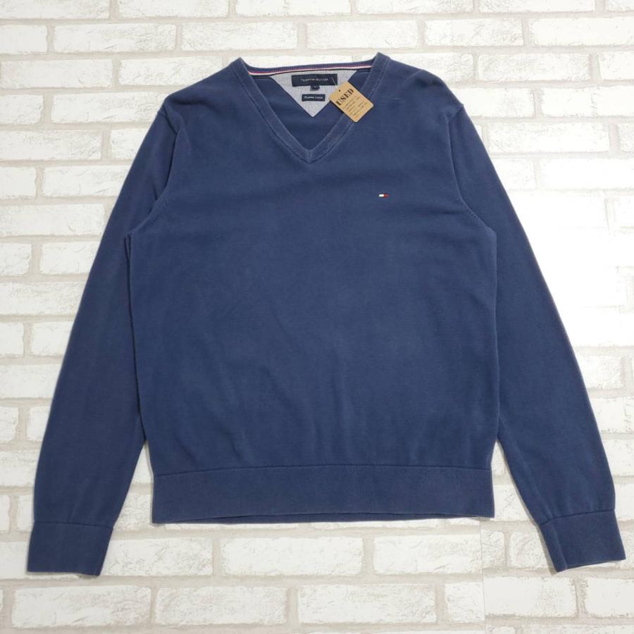 TOMMY HILFIGER（トミー・ヒルフィガー） ニットセーター 古着 紺