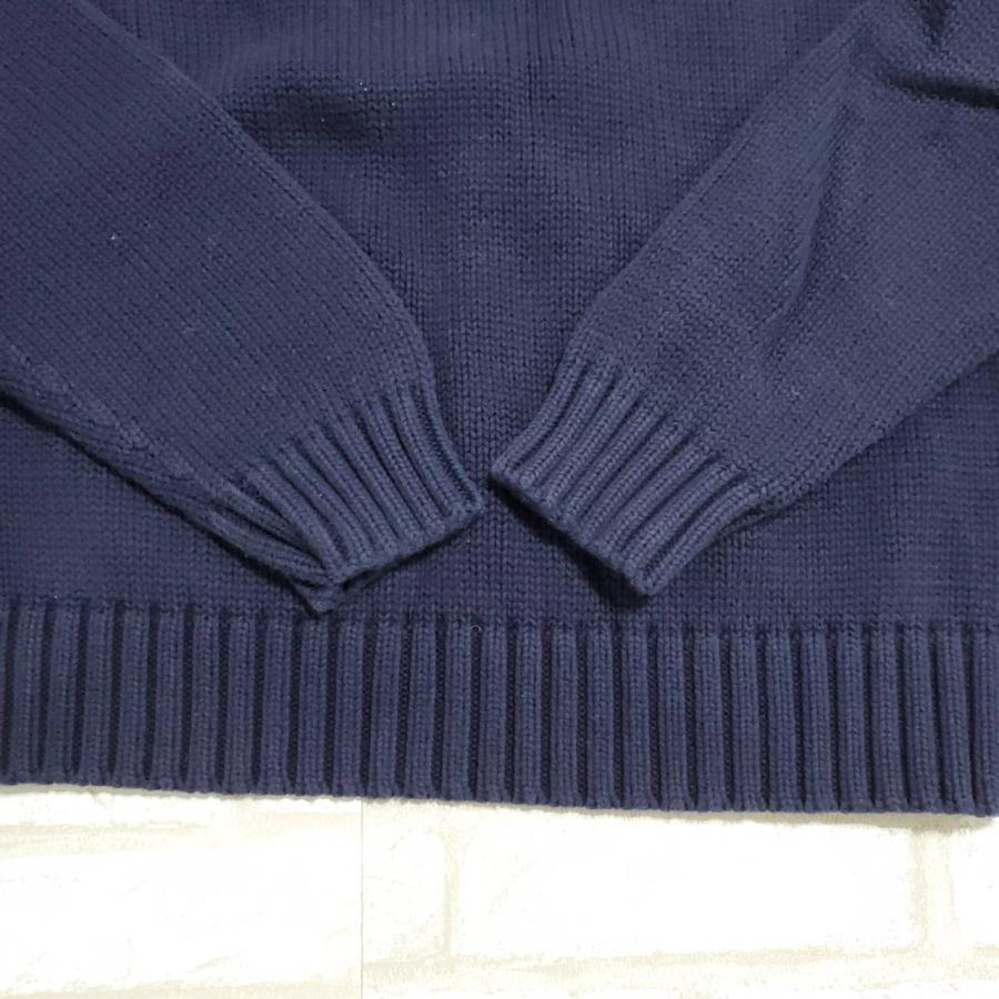 ポロラルフローレン　紺色 POLO RALPH LAUREN ポロラルフローレン ニットセーター 古着