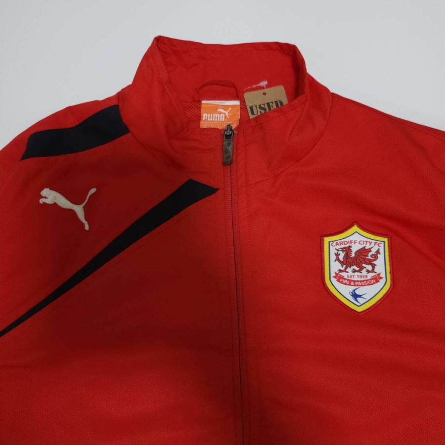 【★PUMA×人気のリブタイプ】XL トラックジャケット 古着 ジャージ レッド ☆PUMA×人気のリブタイプ】XL トラックジャケット 古着 ジャージ