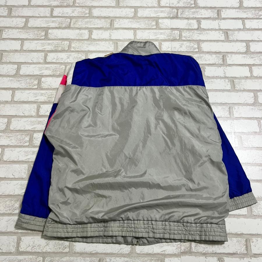 adidas（アディダス） 【古着】 ナイロンジャケット シルバー・青