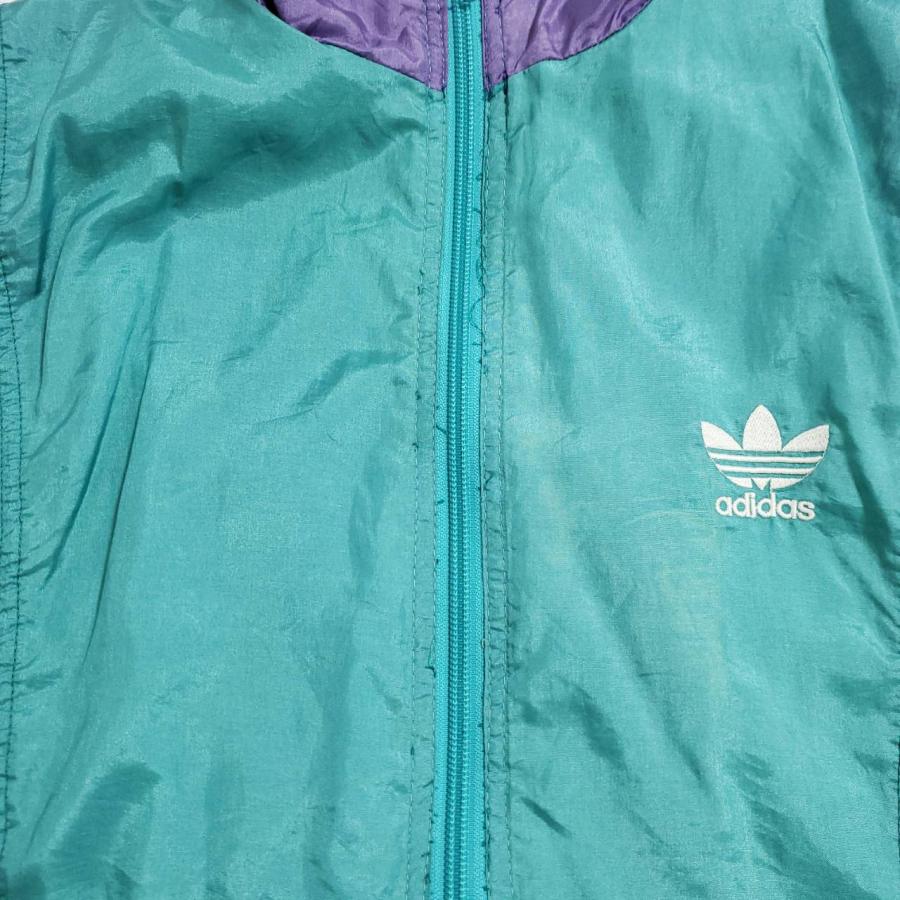 adidas 【古着】adidas(アディダス) ナイロンジャケット 青 白 adidas 【古着】adidas(アディダス) ナイロンジャケット 青 白