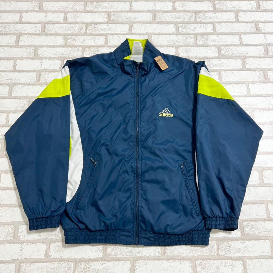 adidas 【古着】adidas(アディダス)紺 黄緑 ネイビー adidas 【古着】adidas(アディダス)紺 黄緑 ネイビー