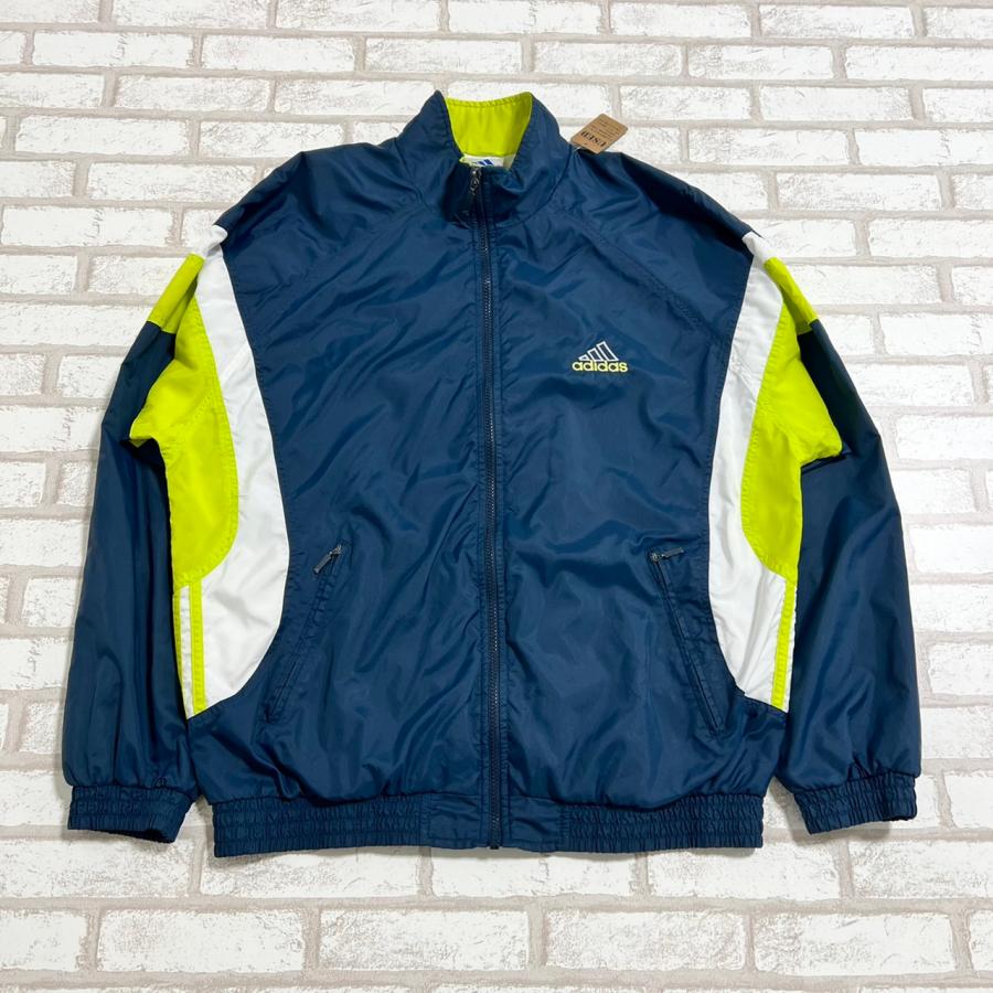 adidas 【古着】adidas(アディダス)紺 黄緑 ネイビー adidas 【古着】adidas(アディダス)紺 黄緑 ネイビー
