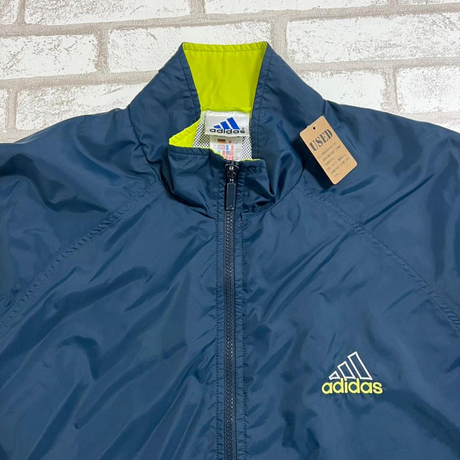 adidas 【古着】adidas(アディダス)紺 黄緑 ネイビー adidas 【古着】adidas(アディダス)紺 黄緑 ネイビー