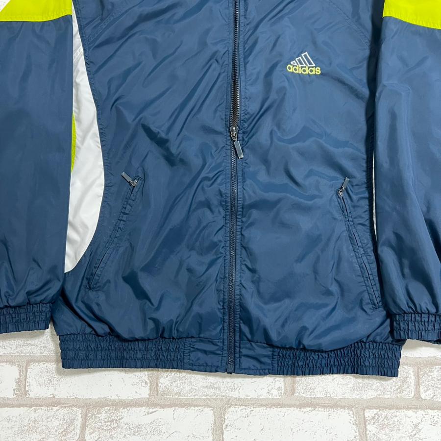 adidas 【古着】adidas(アディダス)紺 黄緑 ネイビー adidas 【古着】adidas(アディダス)紺 黄緑 ネイビー