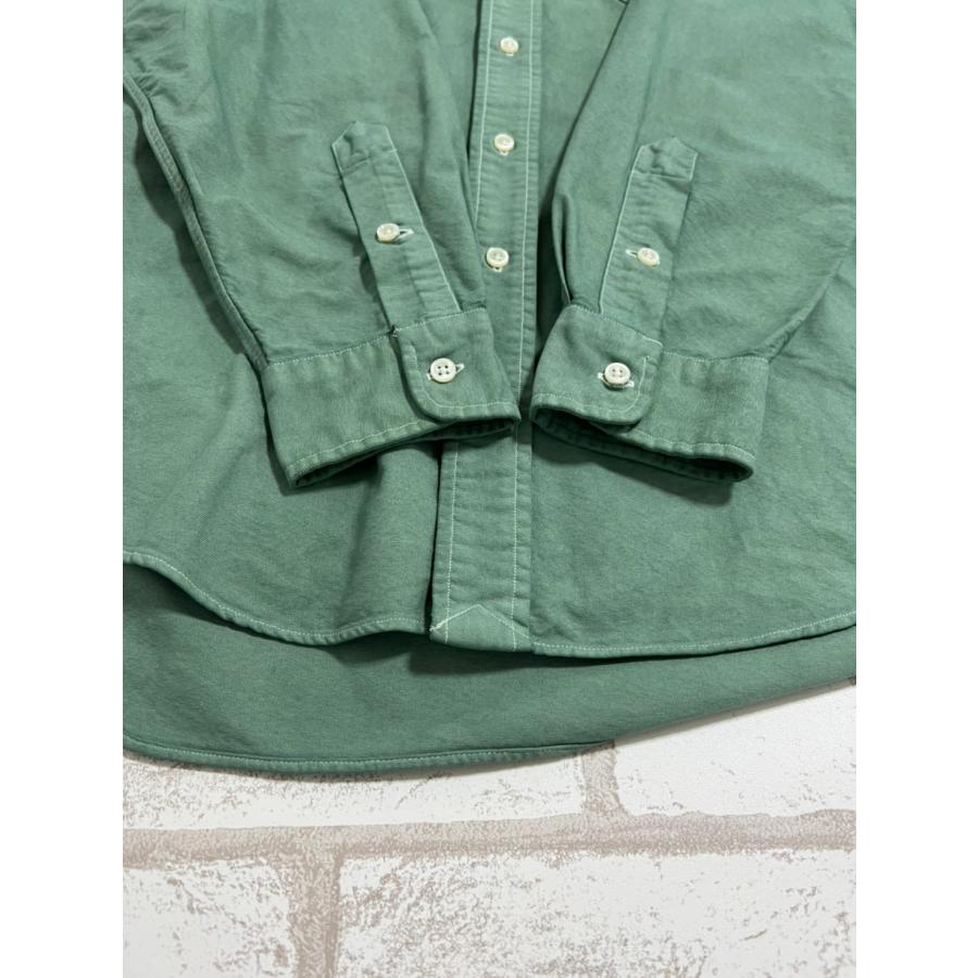 POLO RALPH LAUREN ラルフローレン 長袖シャツ 無地 古着 緑