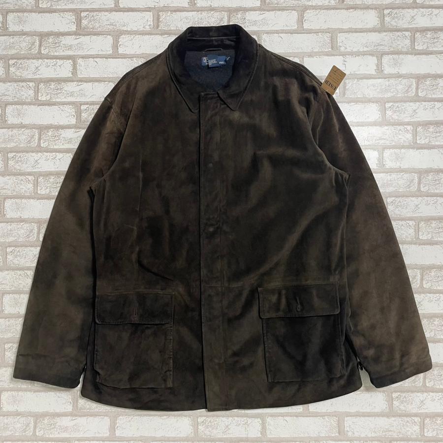 ラルフローレン スエードレザージャケット 古着 本革 XL サイズ RALPH