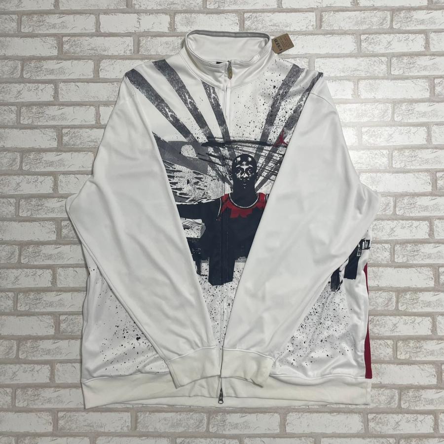 JORDAN　ジョーダン　刺繍　ジャージ　トラックジャケット　白　XL　古着 Jordan トラックジャケット メンズ レディース ジョーダン ジャージ