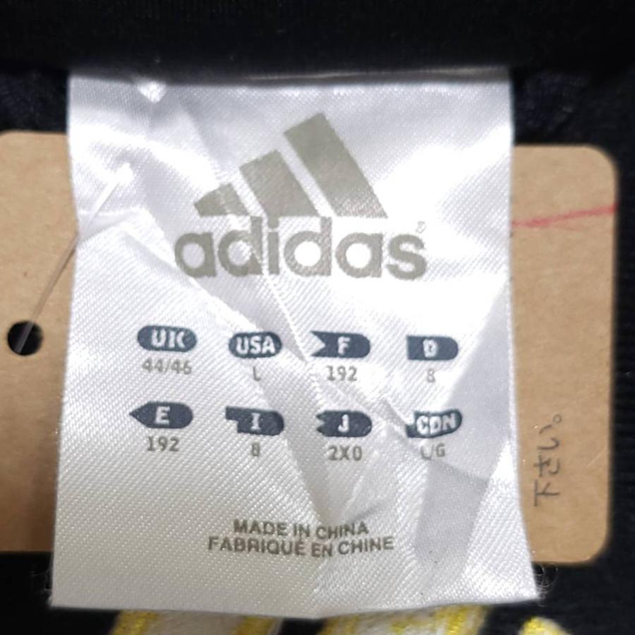adidas 【古着】adidas（アディダス） 黒×白 トラックジャケット