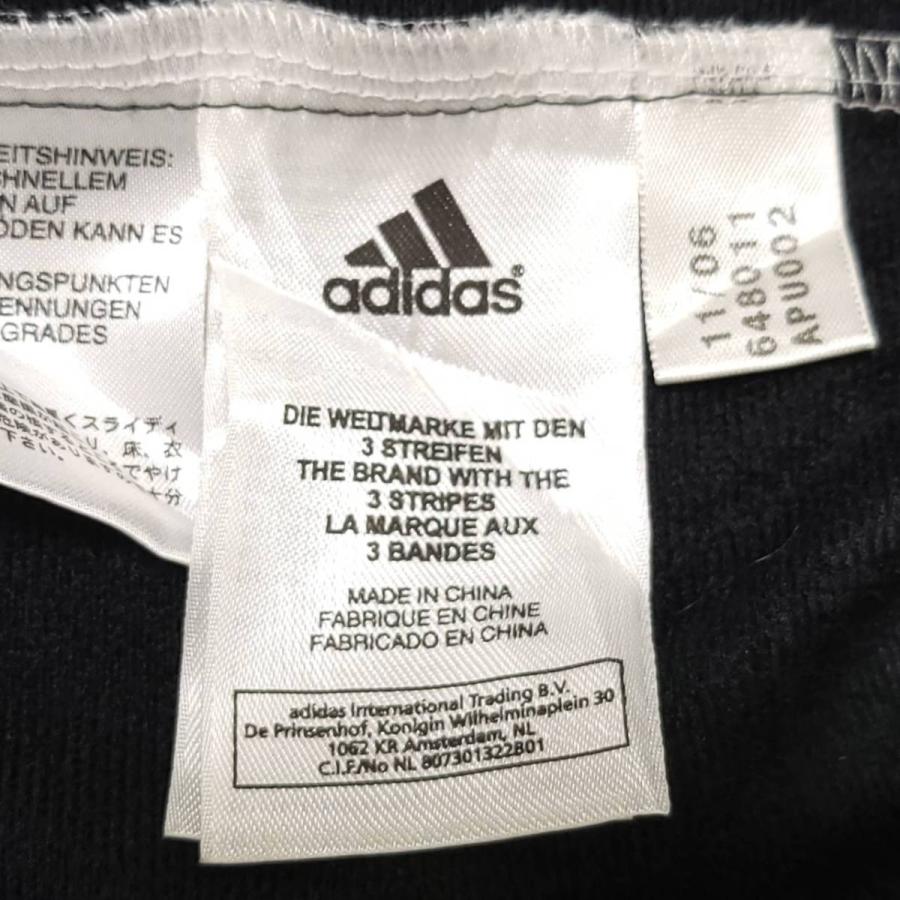 adidas 【古着】adidas（アディダス） 黒×白 トラックジャケット