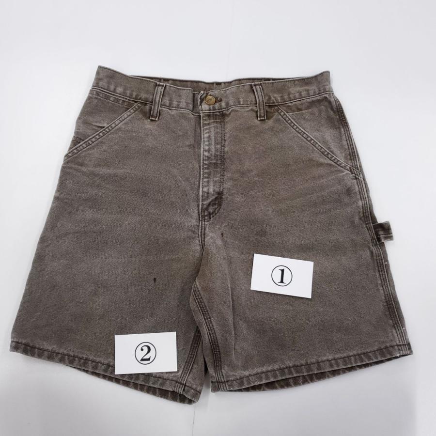 Carhartt カーハート ハーフパンツ 古着 デニム 茶色 ブラウン Carhartt カーハート ハーフパンツ 古着 デニム 茶色 ブラウン